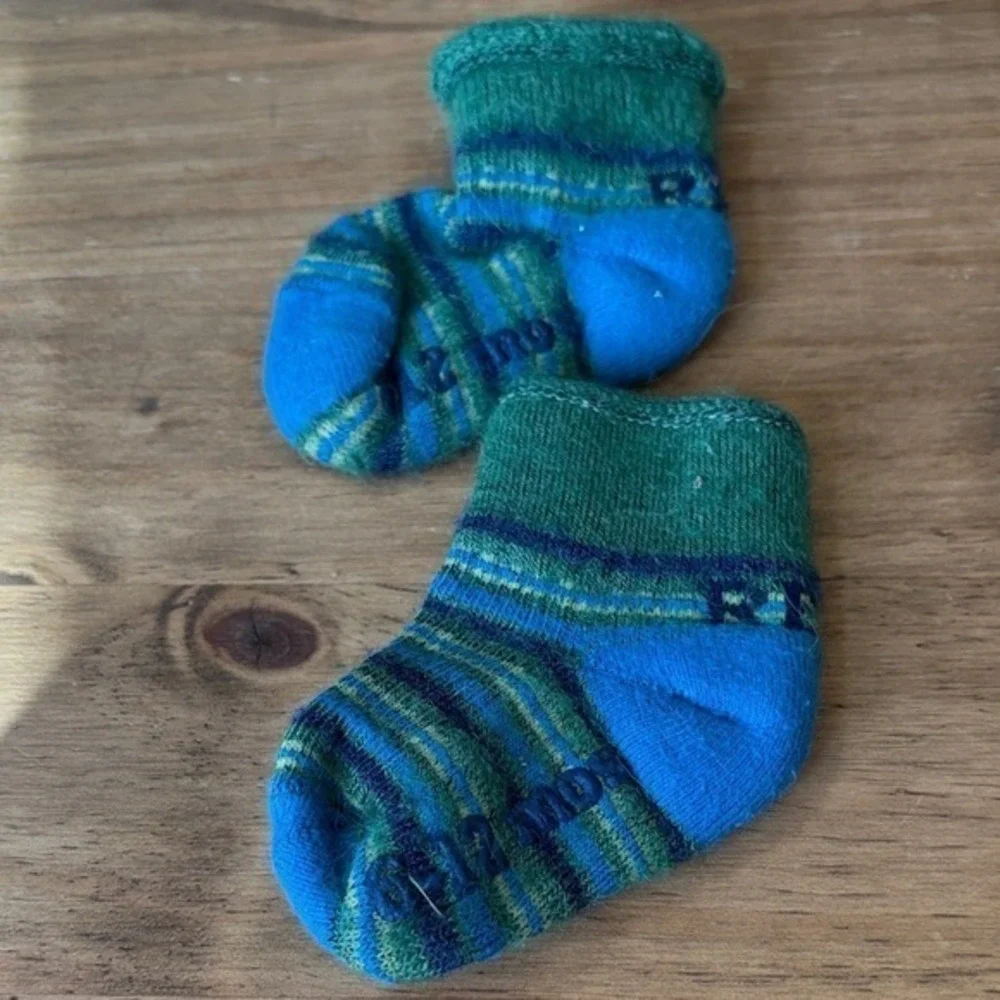 Winter Baby Socks 6-12 months (2‎ Pairs)